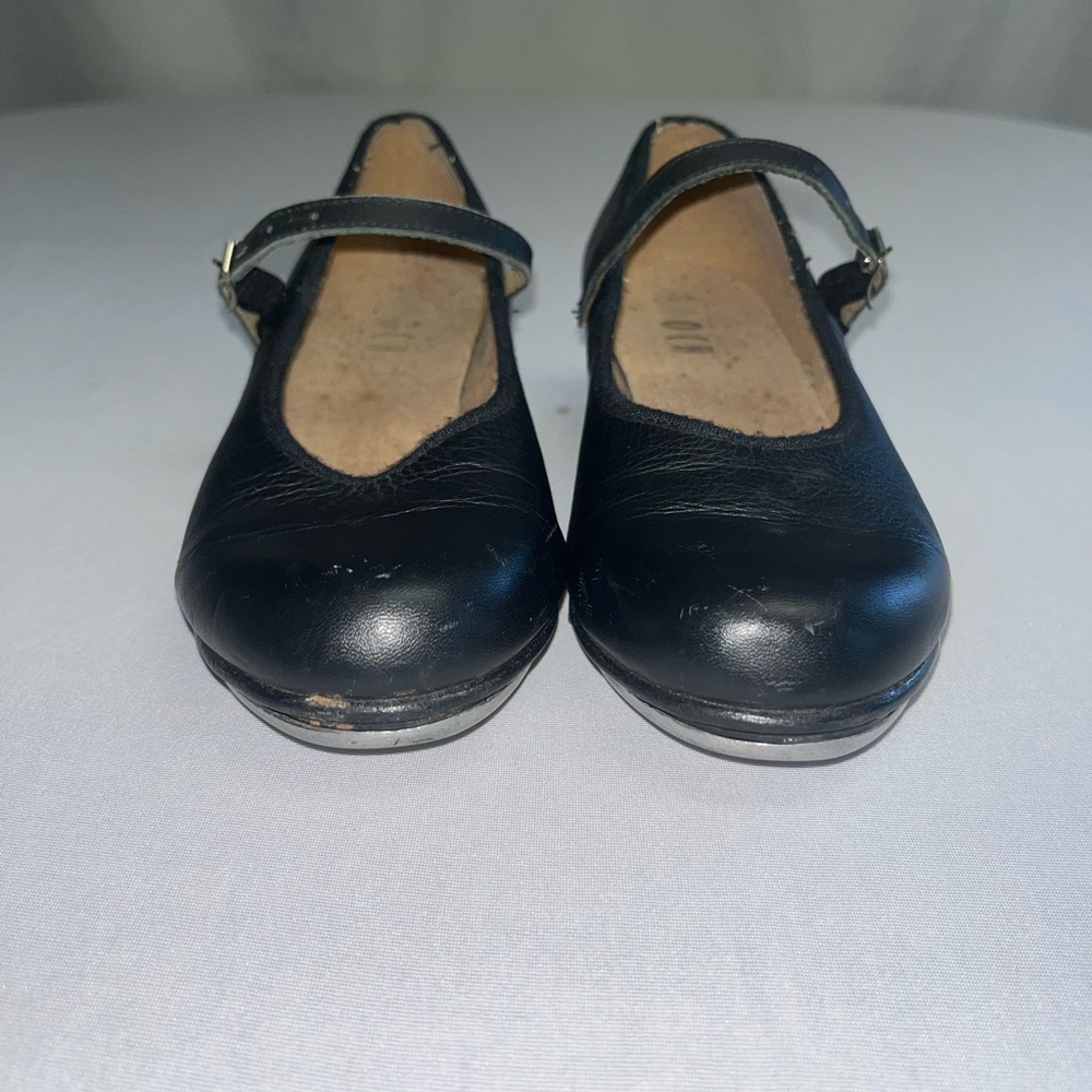 Black Leather Womens Bloch Tap Shoes Size 5